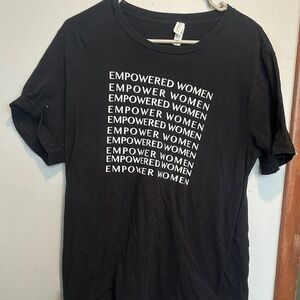 Empowered Women Black T-Shirt